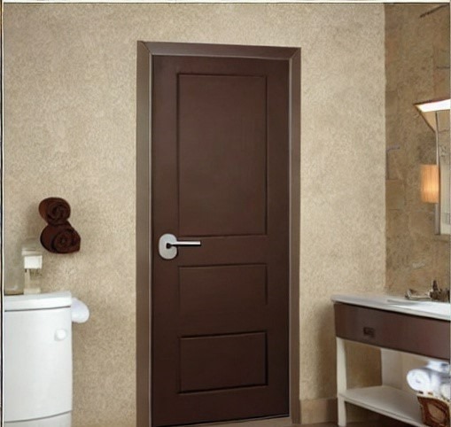 10+ Bathroom Door Designs Trending in 2025 7 Brown PVC Bathroom Door Design